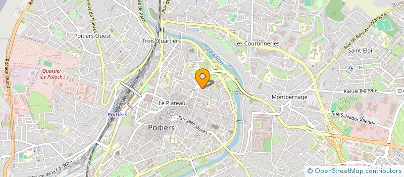 localisation de l'entreprise SAS LE CHANT DES FEUILLANTS  POITIERS