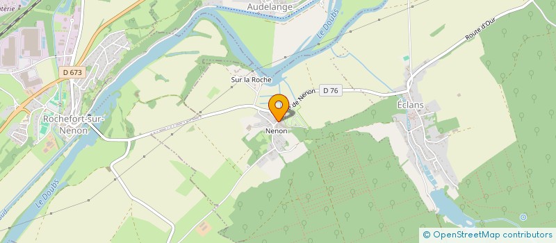 localisation de l'entreprise SAS LE CHATEAU DE NENON  ECLANS-NENON