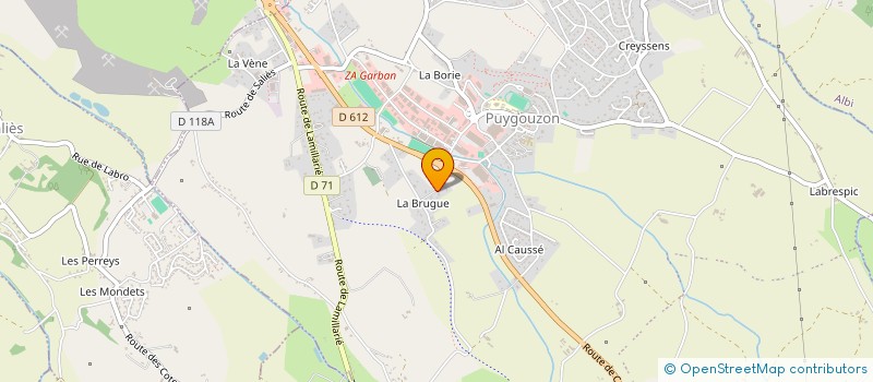 localisation de l'entreprise SAS LE CLOS GEORGES BRASSENS  PUYGOUZON