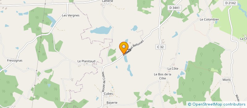 localisation de l'entreprise SAS LE DOMAINE DU CLOS DES CUBES  SAINT-LAURENT-SUR-GORRE