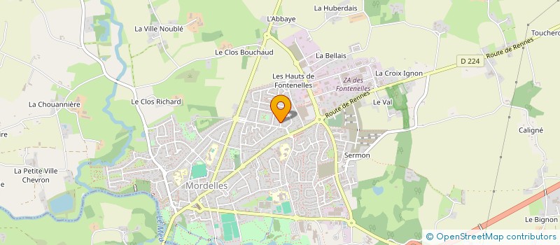 localisation de l'entreprise SAS LE FAILLER  MORDELLES