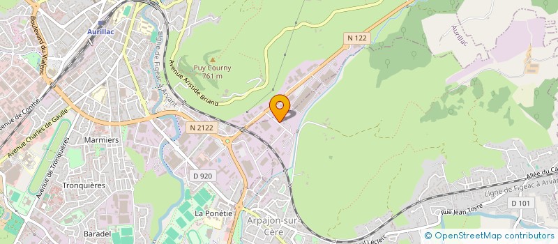 localisation de l'entreprise SAS LE FOIRAIL à ARPAJON-SUR-CERE