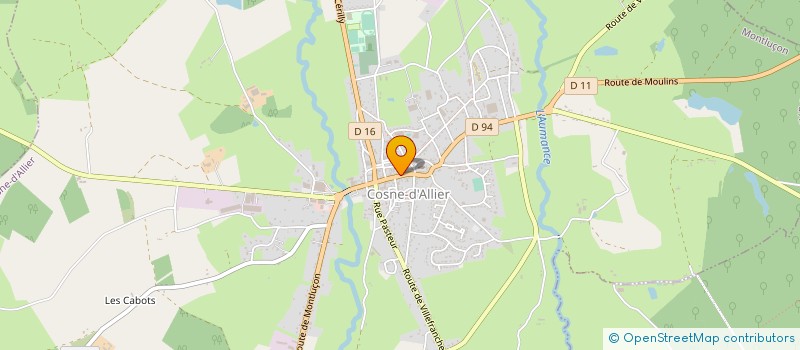 localisation de l'entreprise SAS LE GLOBE à COSNE-D'ALLIER