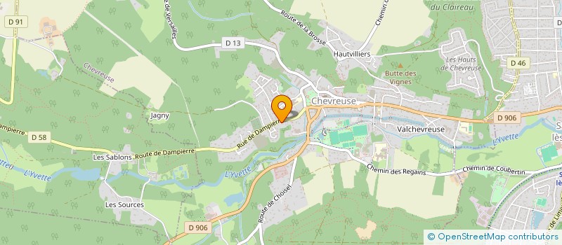 localisation de l'entreprise SAS LE GRAND COURRIER  CHEVREUSE