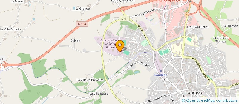 localisation de l'entreprise SAS LE HO à LOUDEAC