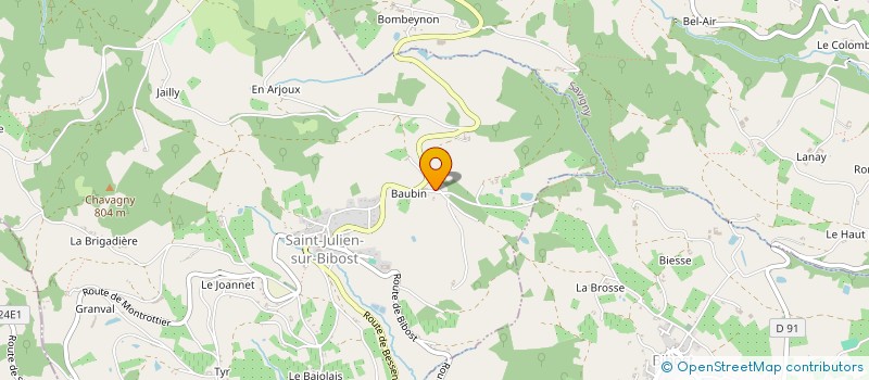 localisation de l'entreprise SAS LE JABOULAY  SAINT-JULIEN-SUR-BIBOST