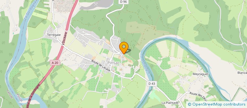 localisation de l'entreprise SAS LE JADA  PINSAC