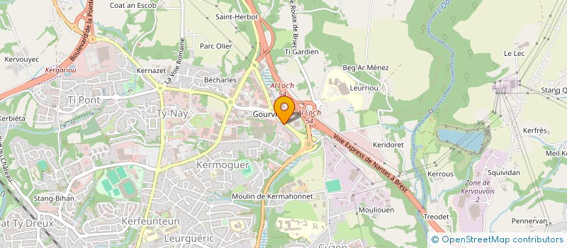 localisation de l'entreprise SAS LE JONCOUR à QUIMPER