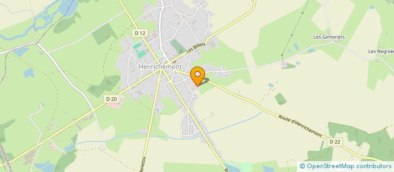 localisation de l'entreprise SAS LE LAC AUX FEES  HENRICHEMONT