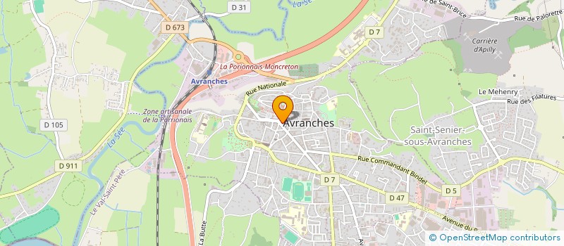 localisation de l'entreprise SAS LE LITTRE  AVRANCHES