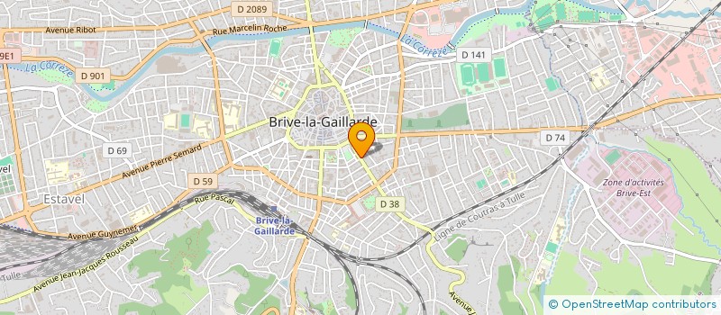 localisation de l'entreprise SAS LE LIVING à BRIVE-LA-GAILLARDE