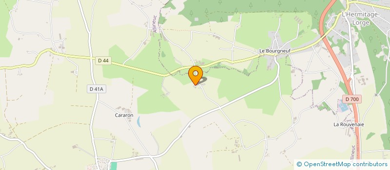 localisation de l'entreprise SAS LE MENHIR  ALLINEUC