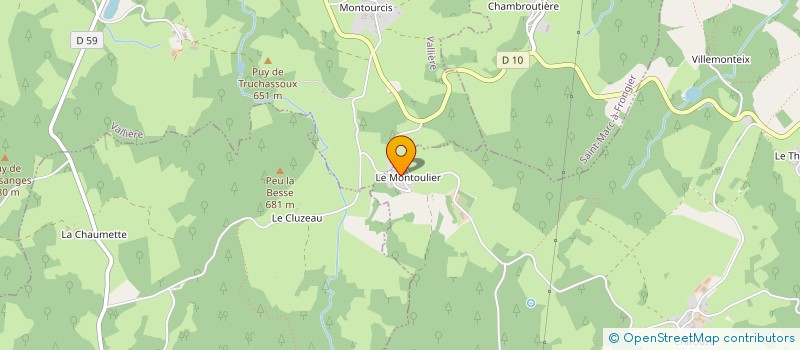 localisation de l'entreprise SAS LE MONTOULIER à SAINT-QUENTIN-LA-CHABANNE
