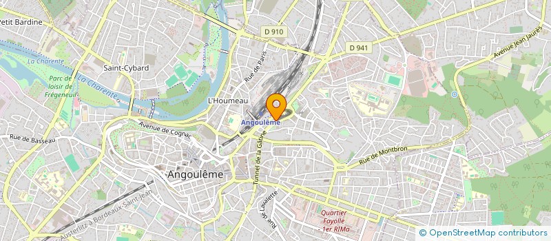 localisation de l'entreprise SAS LE NOUVEAU SOUFFLE à ANGOULEME