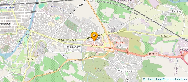 localisation de l'entreprise SAS LE PANIER FRAIS  CARCASSONNE