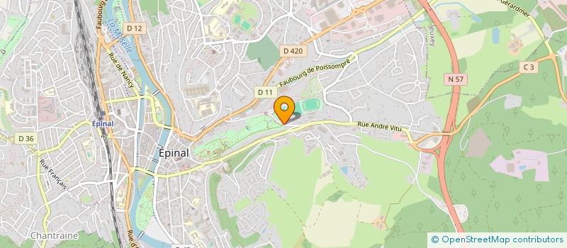 localisation de l'entreprise SAS LE PARC DU CHATEAU  EPINAL