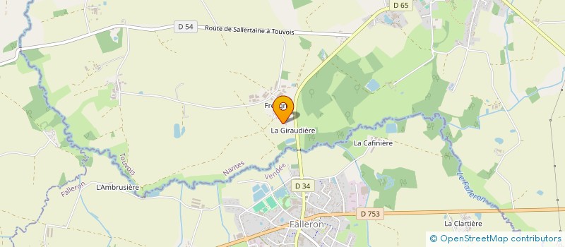 localisation de l'entreprise SAS LE PETIT BOIS  TOUVOIS