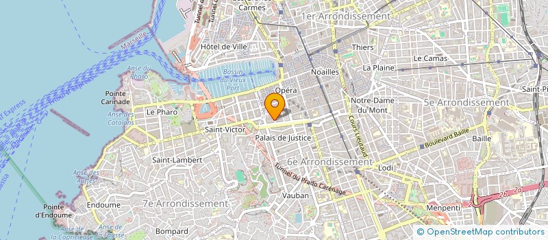 localisation de l'entreprise SAS LE PETIT PASTORET à MARSEILLE