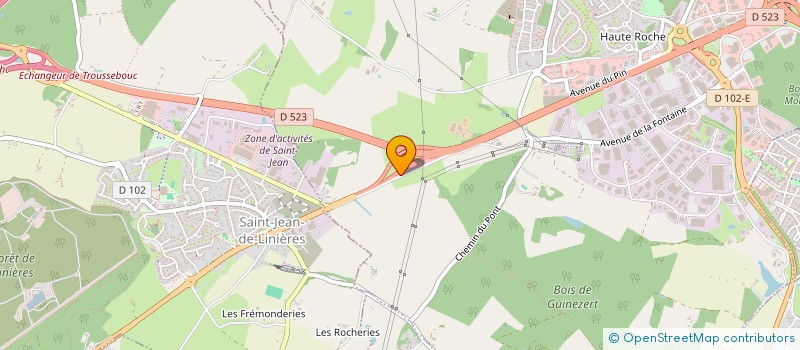 localisation de l'entreprise SAS LE PIN à BEAUCOUZE