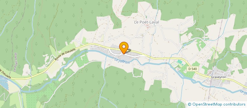 localisation de l'entreprise SAS LE POET LAVAL  LE POET-LAVAL
