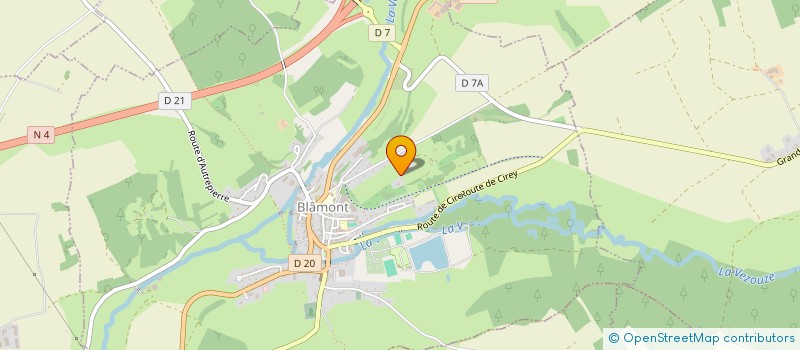 localisation de l'entreprise SAS LE RANCH MARTREUX  BLAMONT