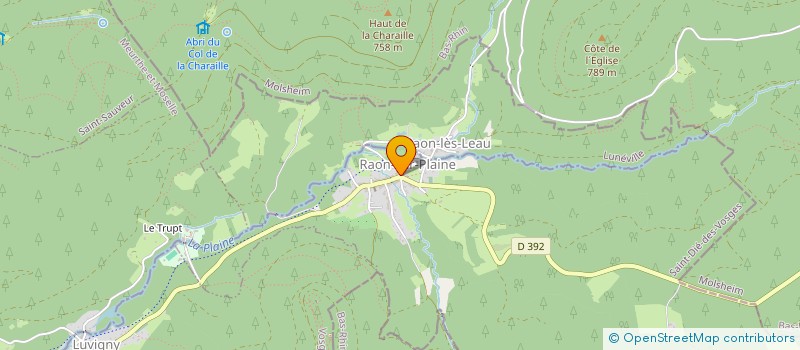 localisation de l'entreprise SAS LE REFUGE  RAON-SUR-PLAINE