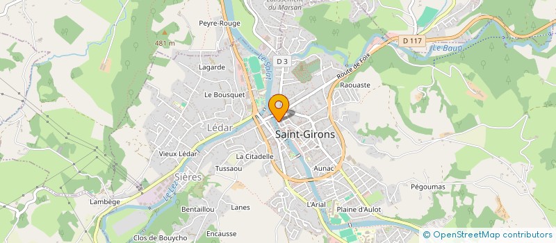 localisation de l'entreprise SAS LE RESTO DE LUBI à SAINT-GIRONS