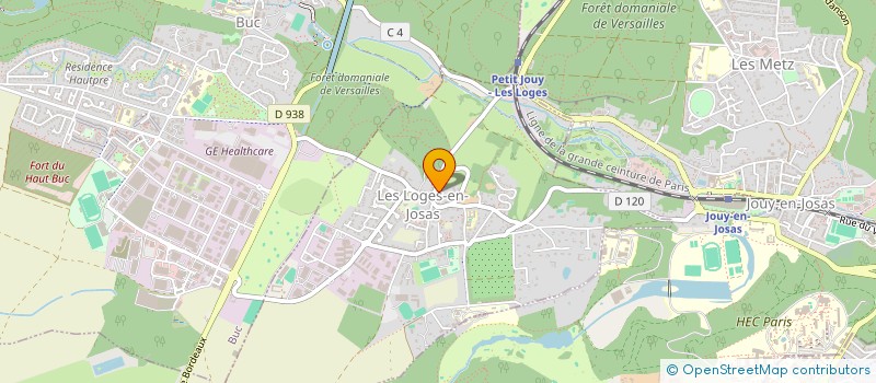 localisation de l'entreprise SAS LE ROUX C.T.  LES LOGES-EN-JOSAS