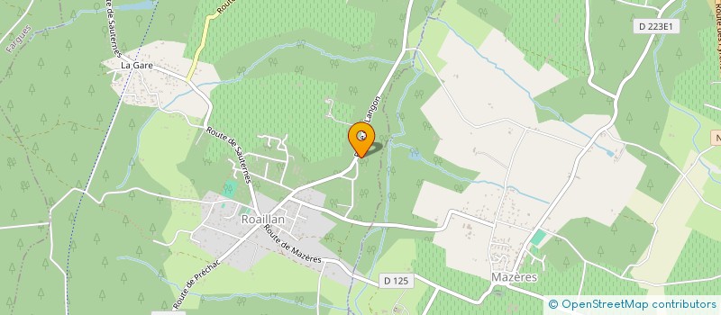 localisation de l'entreprise SAS LE ROUX HOLDING  ROAILLAN