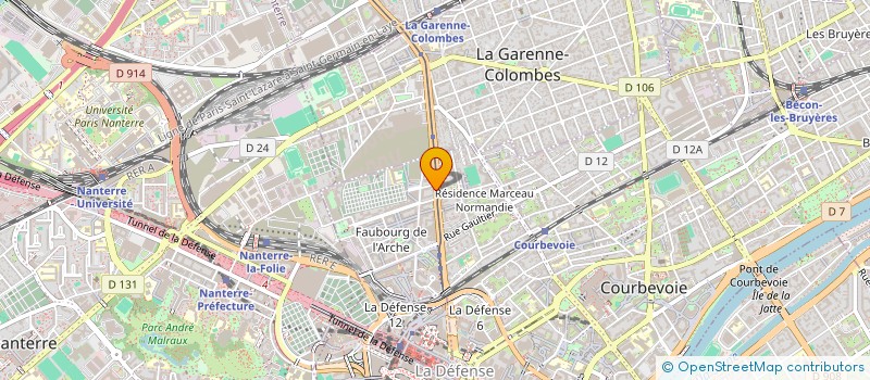 localisation de l'entreprise SAS LE RUBY à COURBEVOIE