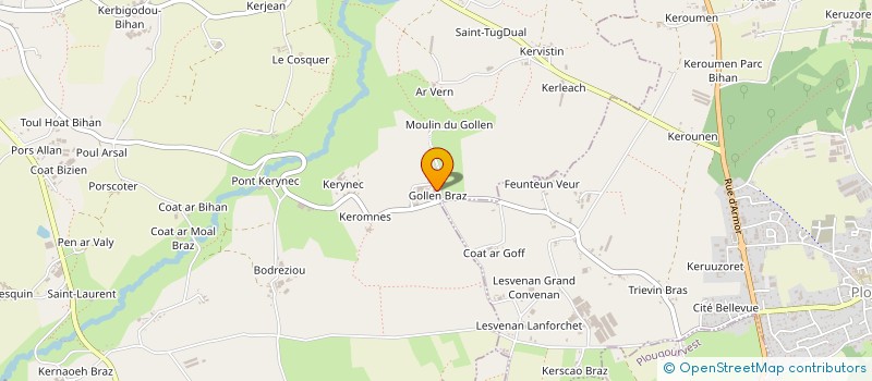 localisation de l'entreprise SAS LE SAINT FLORIAN à PLOUZEVEDE