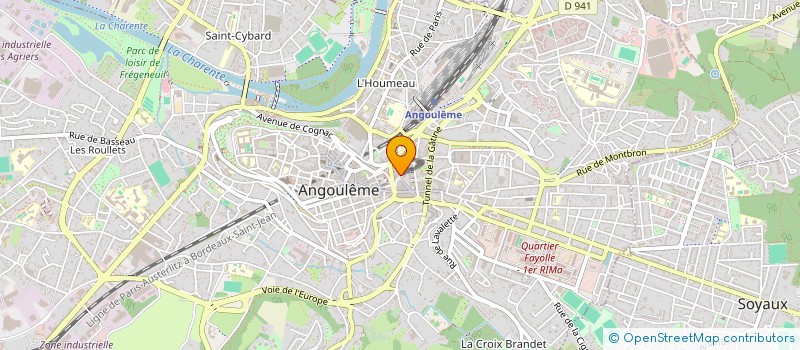 localisation de l'entreprise SAS LE SHOWCASE à ANGOULEME