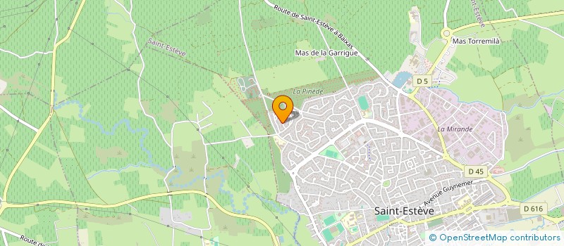 localisation de l'entreprise SAS LE SPEAK FACILE  SAINT-ESTEVE