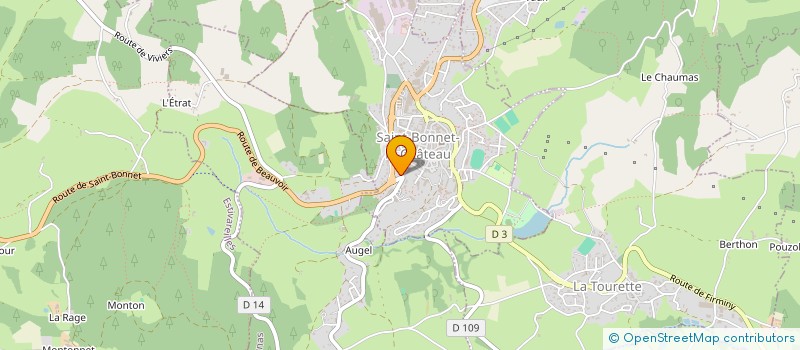 localisation de l'entreprise SAS LE ST BO  SAINT-BONNET-LE-CHATEAU