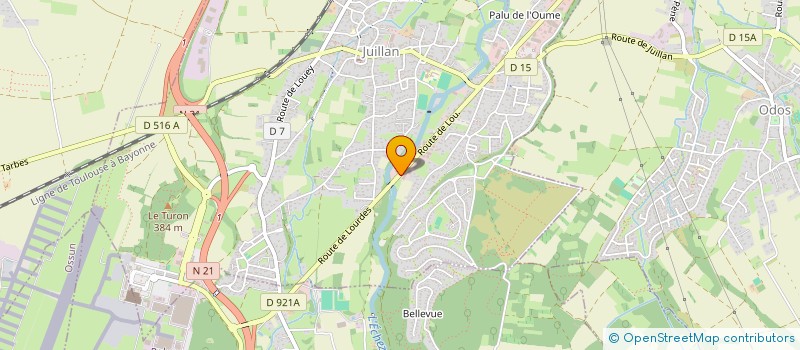 localisation de l'entreprise SAS LE TROPIC  JUILLAN