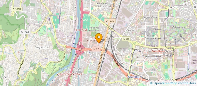 localisation de l'entreprise SAS LE VAUBAN  GRENOBLE