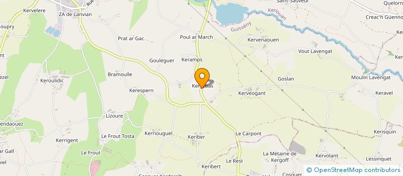 localisation de l'entreprise SAS LEBAUD à GUISSENY