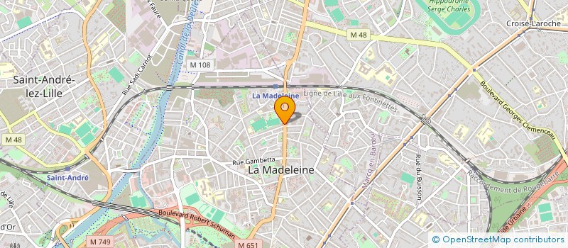 localisation de l'entreprise SAS LECOUTRE IMMOBILIER à LA MADELEINE