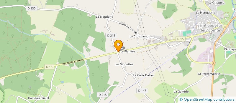 localisation de l'entreprise SAS LECROERE ET LEMAZURIER  SAINT-SAUVEUR-LE-VICOMTE