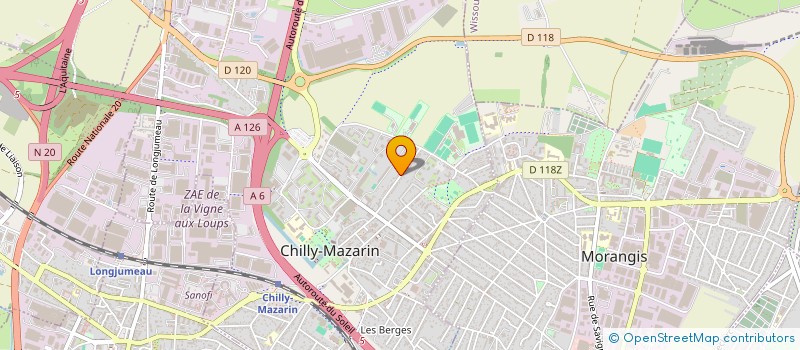 localisation de l'entreprise SAS LECROQ  CHILLY-MAZARIN