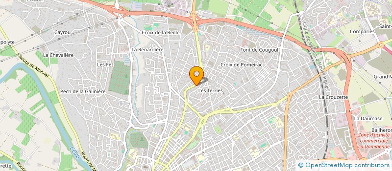 localisation de l'entreprise SAS LEDSUN  BEZIERS