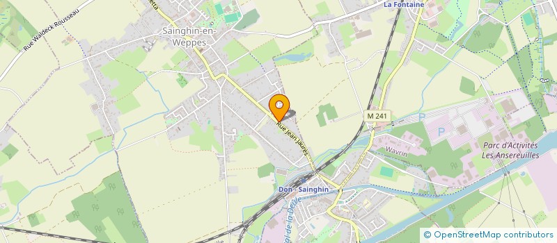 localisation de l'entreprise SAS LEFEBVRE EMBALLAGES  SAINGHIN-EN-WEPPES