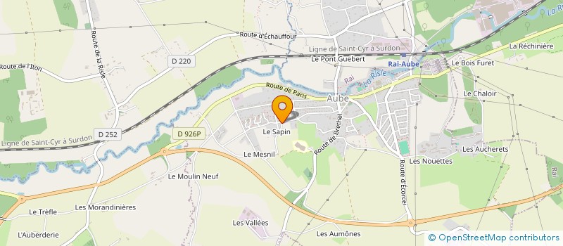 localisation de l'entreprise SAS LEGEAY à AUBE