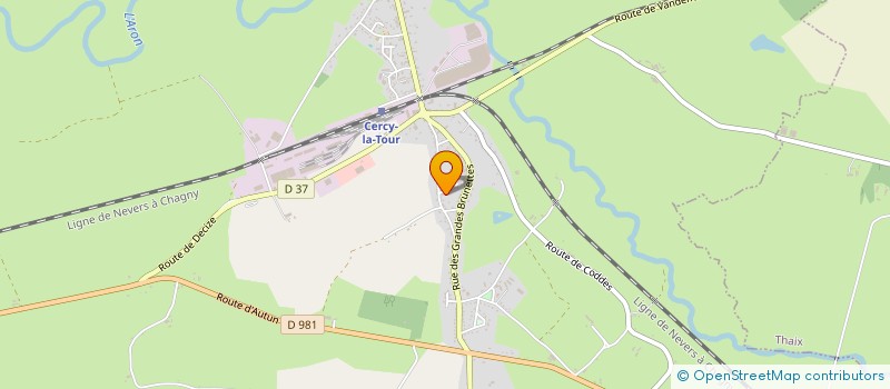 localisation de l'entreprise SAS LEGLISE  CERCY-LA-TOUR