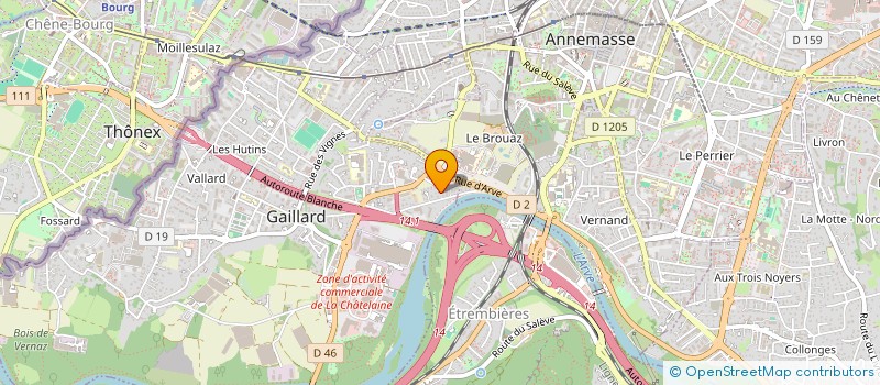 localisation de l'entreprise SAS LEMAN P.P  GAILLARD