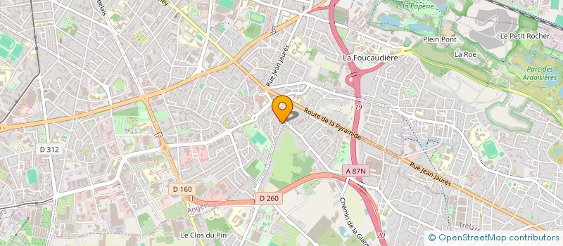 localisation de l'entreprise SAS LENNE à ANGERS