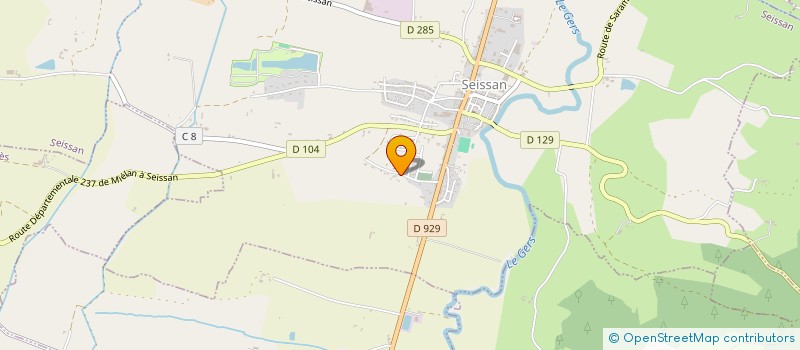 localisation de l'entreprise SAS LEROUGE SEBASTIEN  SEISSAN