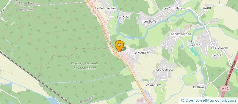 localisation de l'entreprise SAS LEROY à MONTAGNAT