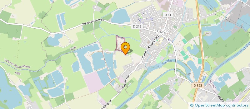 localisation de l'entreprise SAS LEROY  PRUILLE-LE-CHETIF