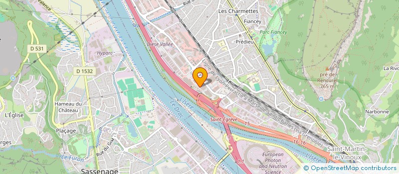 localisation de l'entreprise SAS LES 2T à SAINT-EGREVE